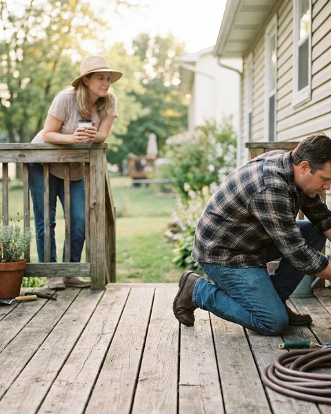 Check your deck's ledger board before anything else