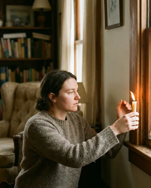 Finding drafts with a candle