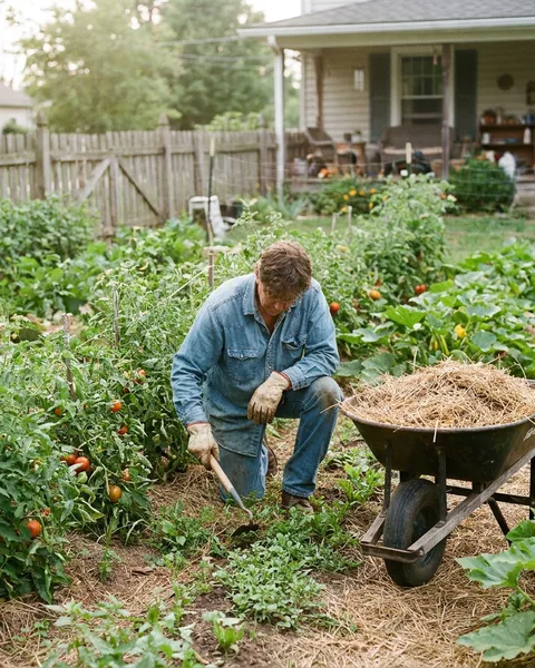 Hoe and mulch beat weed sprays
