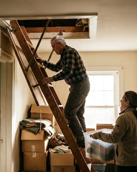 Seal the attic hatch and stop losing heat