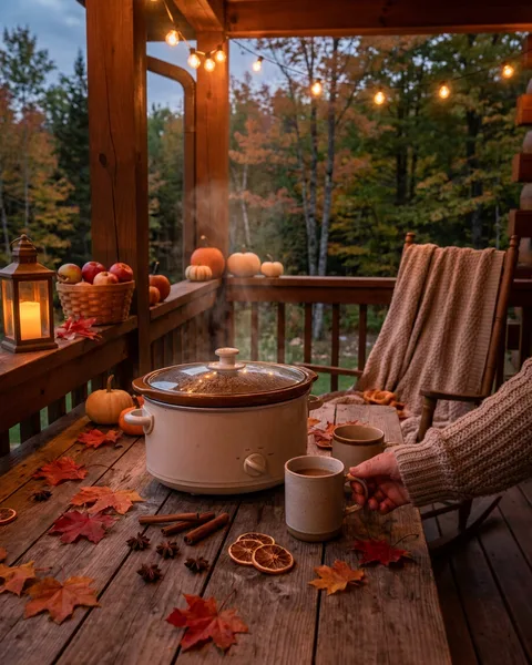 Crockpot cider for the first cool evening