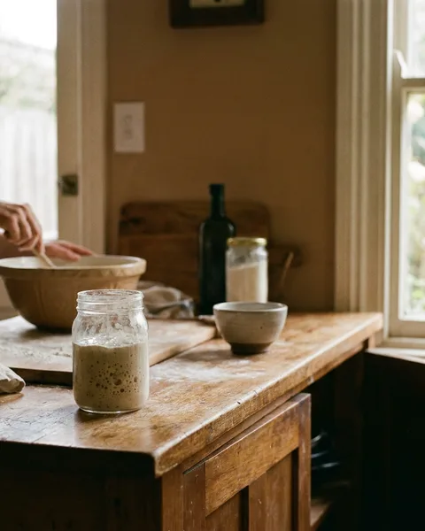 Sourdough Starter: Flour, Water, and Regular Meals
