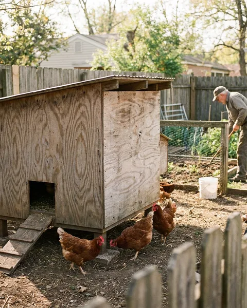 How many hens fit in one plywood sheet