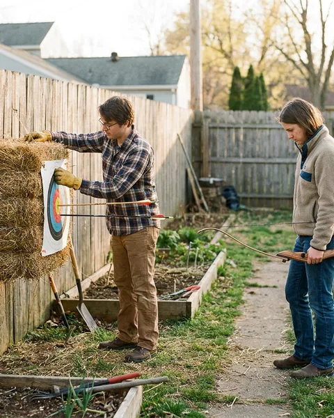 Setting up a backyard archery range safely