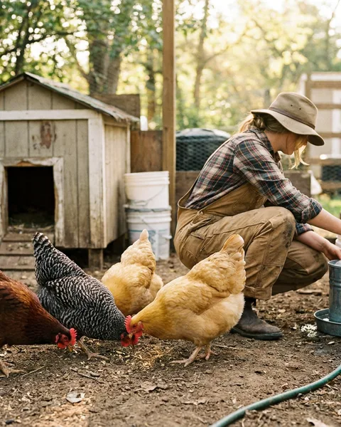 Four hens, honestly