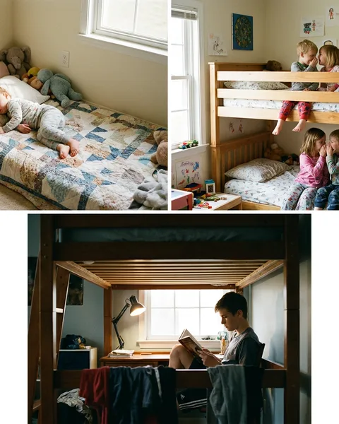 Floor bed, bunk, or loft: by age