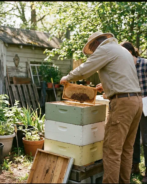 Counting the frames and boxes in a beehive