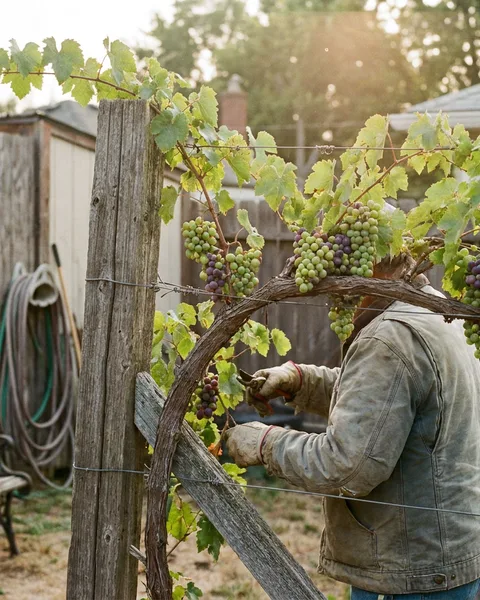 Growing Grapes on a Fence You Own