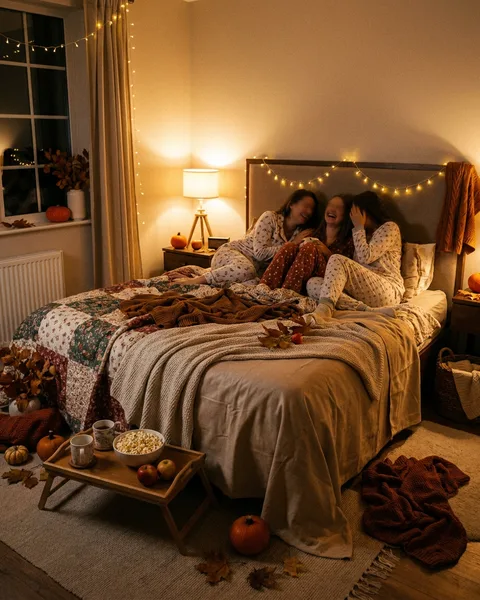 Hosting a party in the bedroom